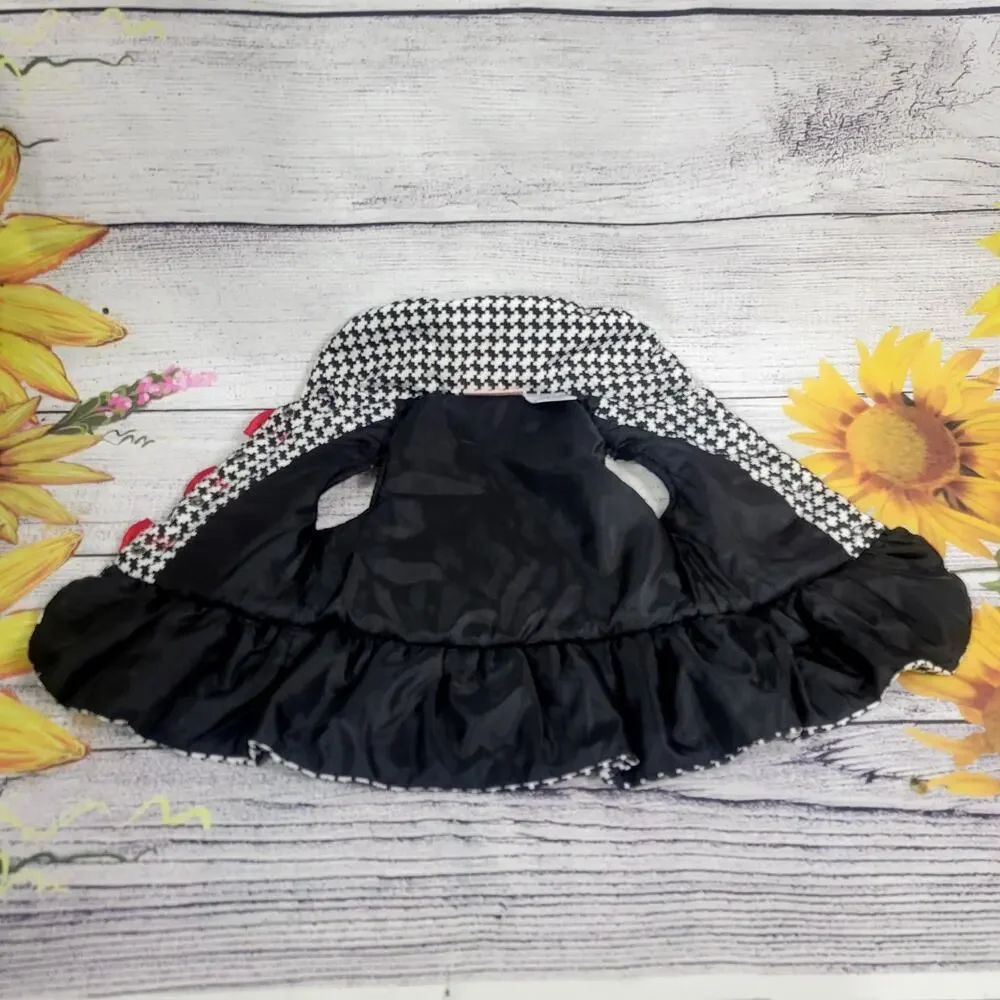Kid's Headquarters Black and White Puffer Vest Girl's‎ Size 2T